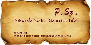 Pokoráczki Szaniszló névjegykártya